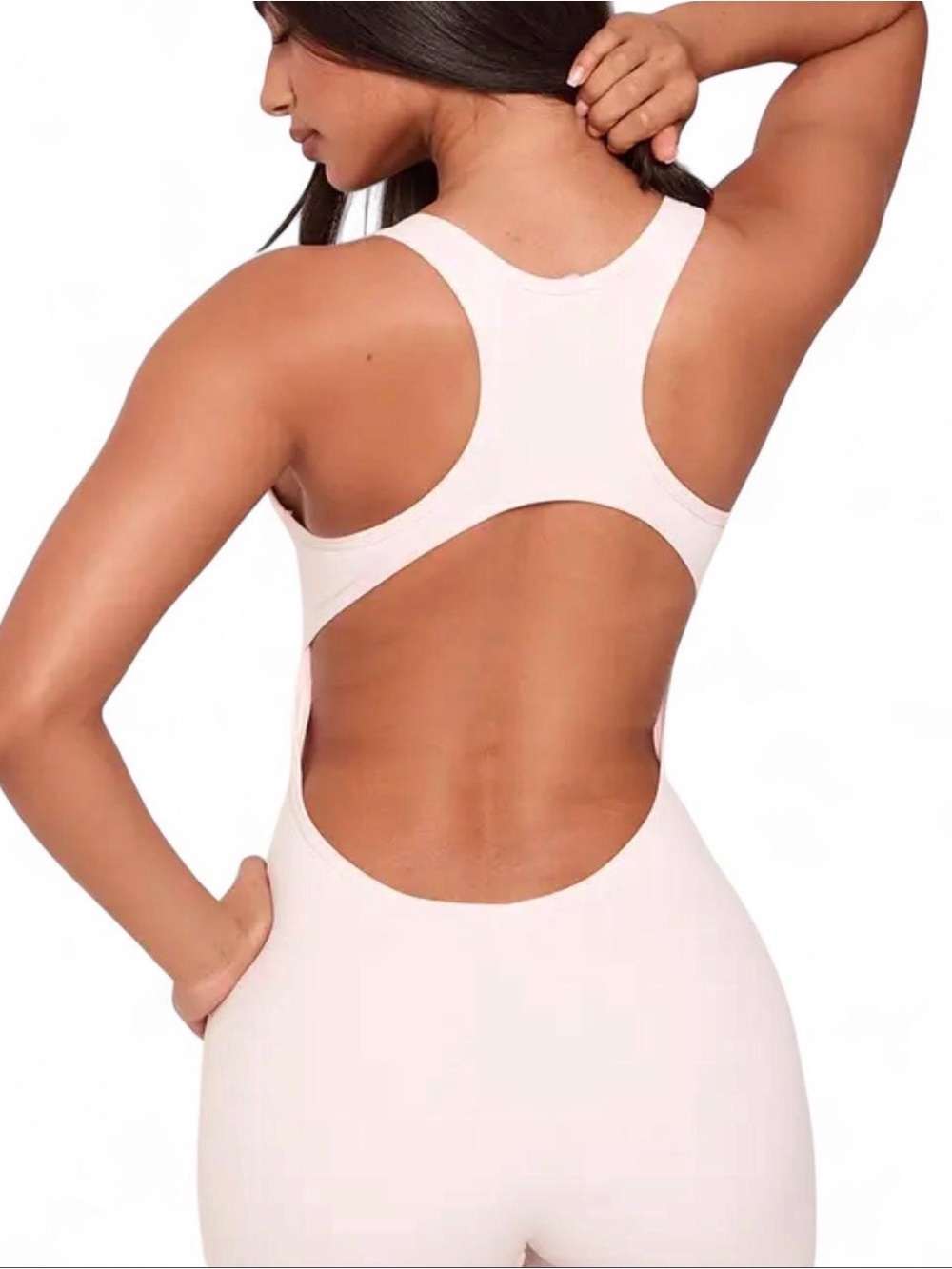 Pretty Little Things White Open Back Romper